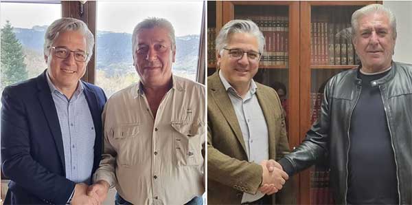 Γιώργος Τσιγαρίδας και Τάσος Ταβλαχίδης στο συνδυασμό του Χρήστου Ζευκλή