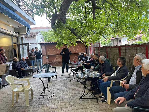 Επίσκεψη του Λουκά Ζαρογιάννη στη Λάβα, στο Πλατανόρευμα και στην Καστανιά