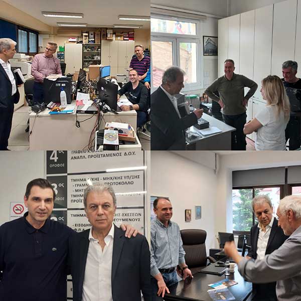 Γιώργος Αμανατίδης – Επισκέψεις σε υπηρεσίες και συναντήσεις με εργαζόμενους