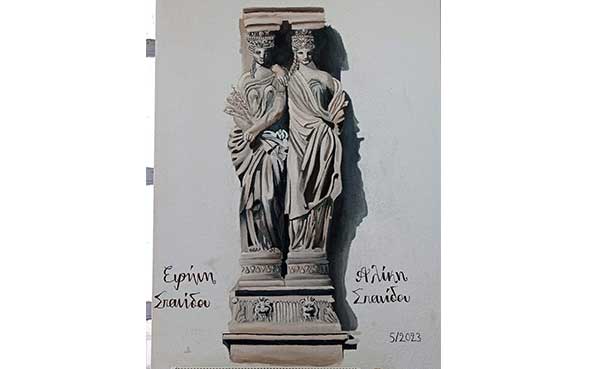 Οι Καρυάτιδες ζωντάνεψαν στους τοίχους του 3ου ΓΕΛ Πτολεμαΐδας