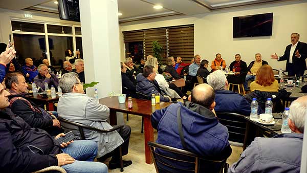Π. Κουκουλόπουλος, στα Καραγιάννια: Δεν θα επιτρέψουμε στη Ν.Δ. να μετατρέψει τον τόπο μας σε πρίζα για Φωτοβολταϊκά
