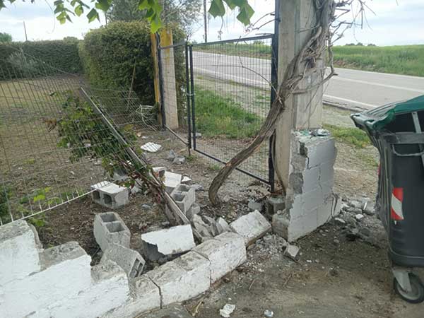Δυο τροχαία ατυχήματα στον επαρχιακό δρόμο στην είσοδο της τ.κ.Κερασιάς έγιναν την τελευταία εβδομάδα
