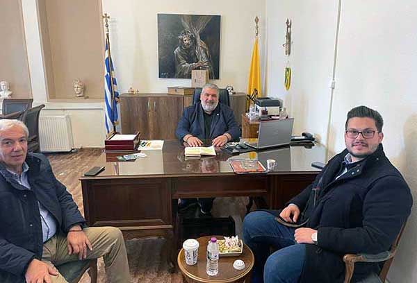 Επίσκεψη του υποψήφιου Λουκά Ζαρογιάννη στον Δήμαρχο Πτολεμαΐδας Παναγιώτη Πλακεντά