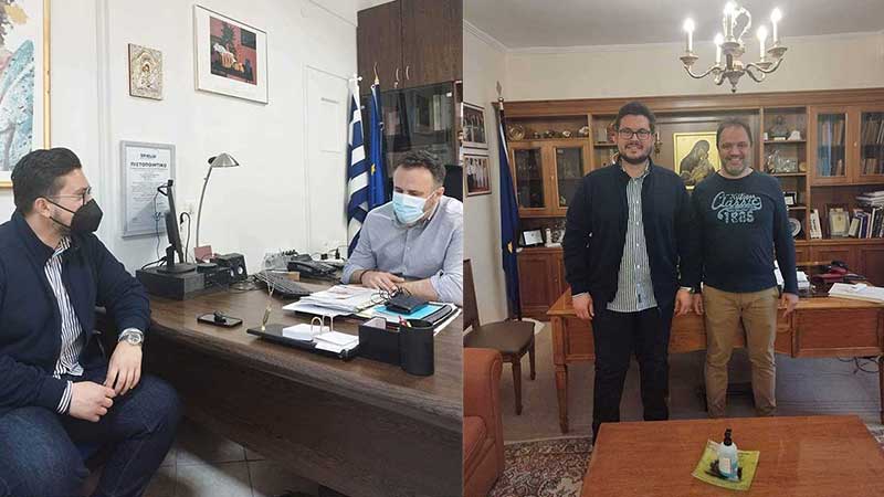 Επίσκεψη του Λουκά Ζαρογιάννη στο “Μαμάτσειο” και το Επιμελητήριο Κοζάνης