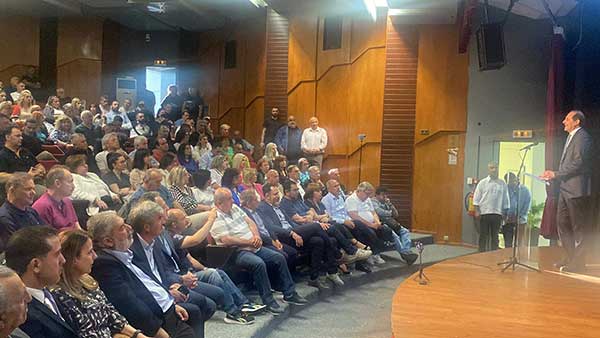 Η κεντρική προεκλογική εκδήλωση της ΝΔ στην Πτολεμαΐδα με τον Απόστολο Βεσυρόπουλο