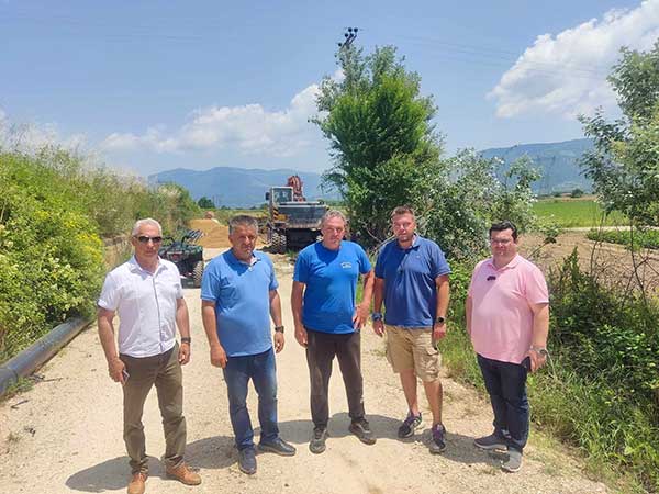 Επίβλεψη των εργασιών εκτέλεσης του έργου «Εκσυγχρονισμός και Επέκταση των αρδευτικών δικτύων Κορησού και Λιθιάς» από τον Θεματικό Αντιπεριφερειάρχη Θωμά Μάνο