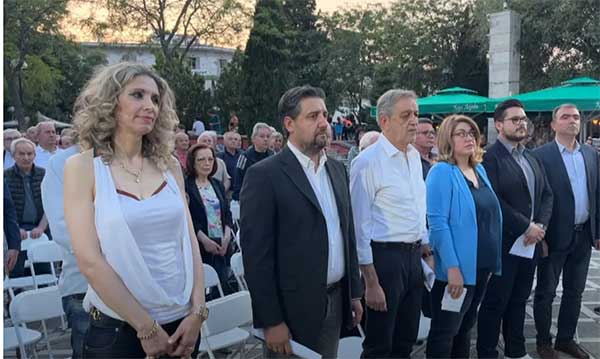 Κεντρική προεκλογική συγκέντρωση ΠΑΣΟΚ- Κίνημα Αλλαγής στην κεντρική πλατεία της Πτολεμαΐδας