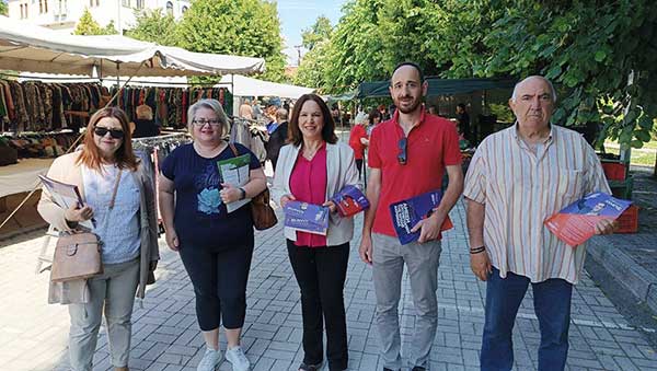 Επίσκεψη της Νομαρχιακής Επιτροπής ΣΥΡΙΖΑ στην λαϊκή αγορά της Αιανής