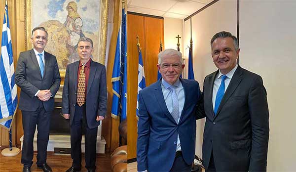 Συναντήσεις του Περιφερειάρχη Δυτικής Μακεδονίας Γ. Κασαπίδη με τον Υπηρεσιακό Υπουργό Αγροτικής Ανάπτυξης Γιώργο Τσακίρη και τον Πρόεδρο του ΕΛΓΑ Ανδρέα Λυκουρέντζο στην Αθήνα