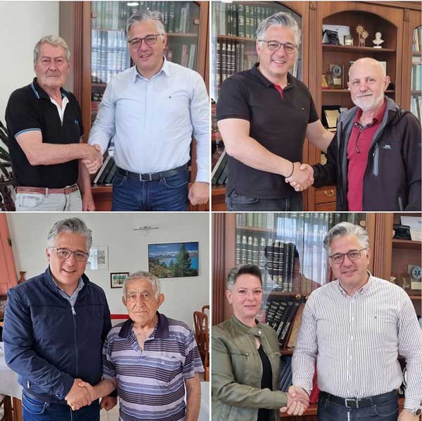 Σταύρος Μαυρίδης, Χαλδούπης Γιώργος, Παπαδόπουλος Μωυσής και Όλγα Μπαλατσού στον συνδυασμό του Χρήστου Ζευκλή