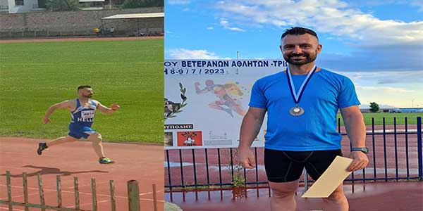 Πανελλήνιο Πρωτάθλημα Ελλήνων Βετεράνων Αθλητών Στίβου: 2ος στα 100 μέτρα και 3ος στο μήκος ο Κοζανίτης Θεοχάρης Χρυσοστομίδης
