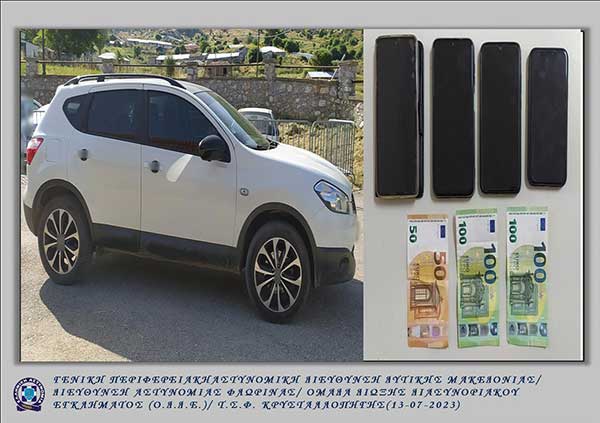 Συνελήφθη 29χρονος σε περιοχή της Φλώρινας, ο οποίος μετέφερε παράνομα με Ι.Χ.Ε αυτοκίνητο δύο αλλοδαπούς