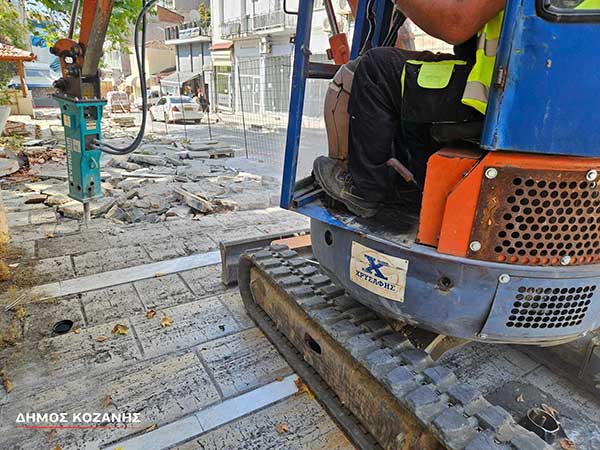 Πλατεία Λασσάνη: Προχωρούν οι εργασίες ανάπλασης στη δεύτερη μεγαλύτερη πλατεία της Κοζάνης