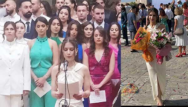 Η Πωλίνα Σιδερίδου με καταγωγή από Μικρόβαλτο και Νεάπολη, πρώτη στη βαθμολογία στην ορκωμοσία των 234 πτυχιούχων της Ιατρικής Σχολής του ΑΠΘ