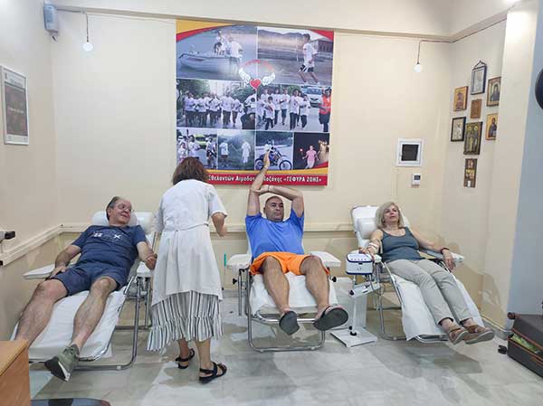 Αιμοδοσία στο Μαμάτσειο Νοσοκομείο από τον Σύλλογο Εθελοντών Αιμοδοτών Κοζάνης
