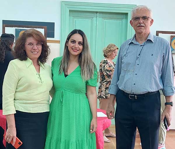 Η Κατερίνα Δαδαμόγια για την έκθεση αγιογραφίας και ψηφιδωτού των Ιωάννη και Όλγας Παπαδόπουλου