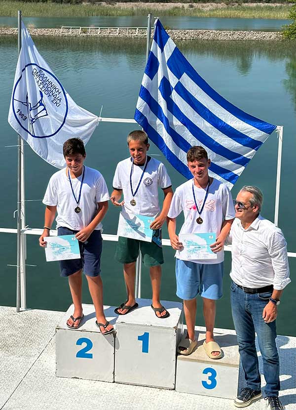 3η θέση για τον Κωνσταντίνο Δημουδιά του ΝΟΚ στο Πανελλήνιο Πρωτάθλημα Θαλάσσιου σκι στην κατηγορία (U14)