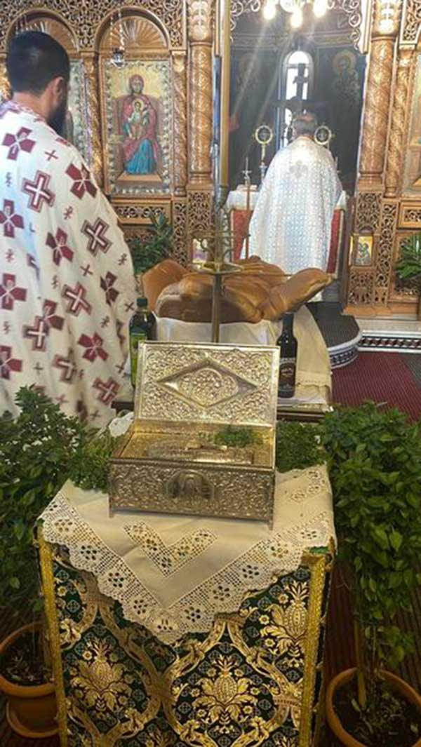 Άφιξη και υποδοχή ιερού λειψάνου του Αγίου Διονυσίου εν Ολύμπω στο Βελβεντό