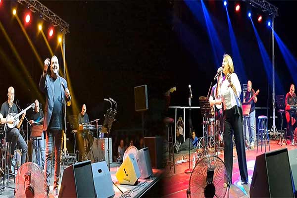 H Πίτσα Παπαδοπούλου και ο Στέλιος Διονυσίου στο Δημοτικό Στάδιο Σερβίων