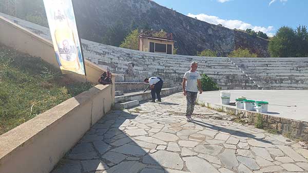 Ξεκίνησε η ανακαίνιση του αμφιθεάτρου Ποντοκώμης “Μίκης Θεοδωράκης