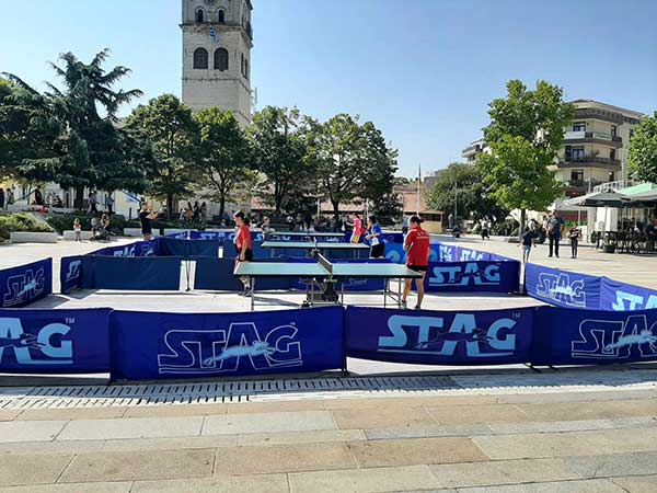 Γνωριμία με το ping-pong στην κεντρική πλατεία της Κοζάνης