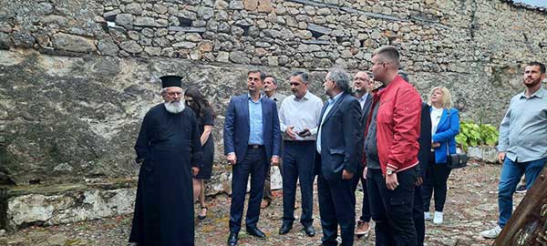 Ο Γιώργος Κασαπίδης στα Γρεβενά μαζί με κλιμάκιο της Νέας Δημοκρατίας
