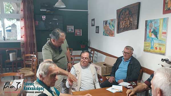Επίσκεψη του Γιάννη Κοκκαλιάρη στα χωριά Κτένι, Κερασιά, Ροδιανή και Αγία Παρασκευή
