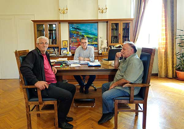 Συνάντηση του δημάρχου Κοζάνης Λάζαρου Μαλούτα με εκπροσώπους των λαϊκών αγορών
