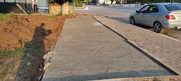 Μια πέργκολα μήκους 12 μέτρων έχει ήδη ξεκινήσει να κατασκευάζεται στα Πετρανά