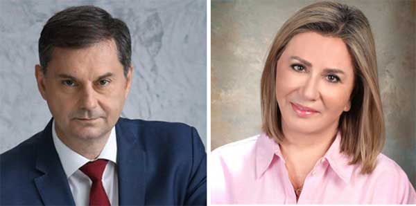 Ο Χάρης Θεοχάρης και η Ζέττα Μακρή σήμερα στα Γρεβενά