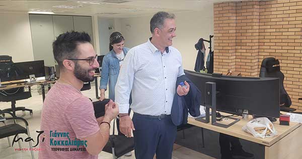 Ο υποψήφιος Δήμαρχος Κοζάνης, Γιάννης Κοκκαλιάρης, πραγματοποίησε περιοδεία σε εμπορικά καταστήματα της Κοζάνης