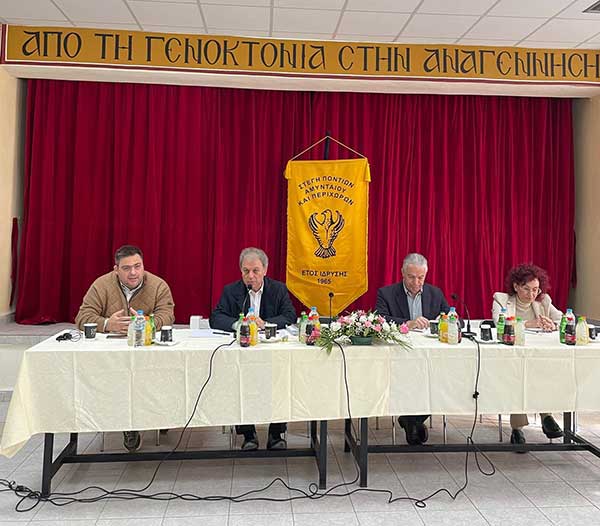 Συνάντηση του Γιώργου Αμανατίδη με αγρότες του Αμυνταίου