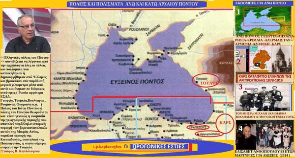 Κάτω και Άνω Πόντος-Γράφει ο Σταύρος Π. Καπλάνογλου