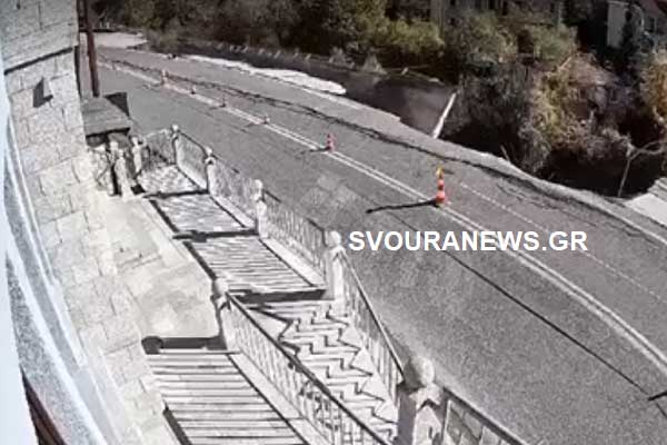 Κατέρρευσε και το τοιχίο αντιστήριξης στο Πισοδέρι (video)