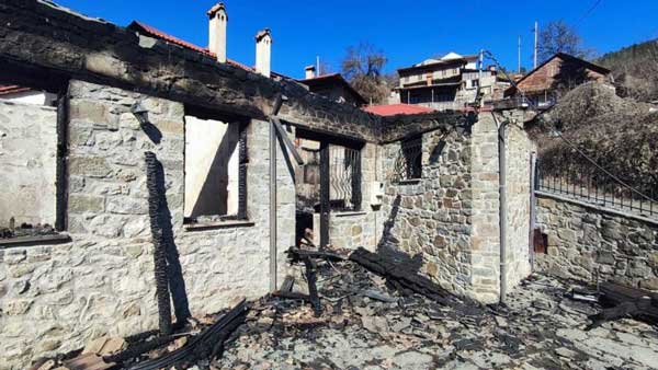 Γρεβενά: Πυρκαγιά κατέστρεψε ολοσχερώς μονοκατοικία στην Τ.Κ Κοκκινιάς