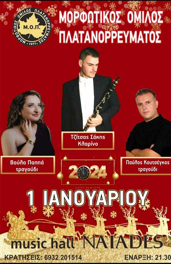 Πρωτοχρονιάτικος χορός του Μορφωτικού Συλλόγου Πλατανορρεύματος