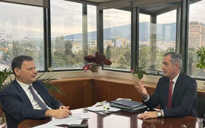 Συνάντηση συνεργασίας του υφυπουργού Μακεδονίας και Θράκης με τον υπουργό Περιβάλλοντος και Ενέργειας