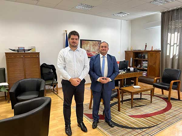 Ο Νίκος Λυσσαρίδης με τον γενικό γραμματέα Εμπορίου για τά θέματα των λαϊκών αγορών μας