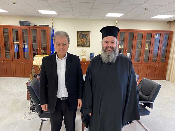 Συνάντηση του Περιφερειάρχη Δυτικής Μακεδονίας με τον Μητροπολίτη Φλωρίνης, Πρεσπών & Εορδαίας