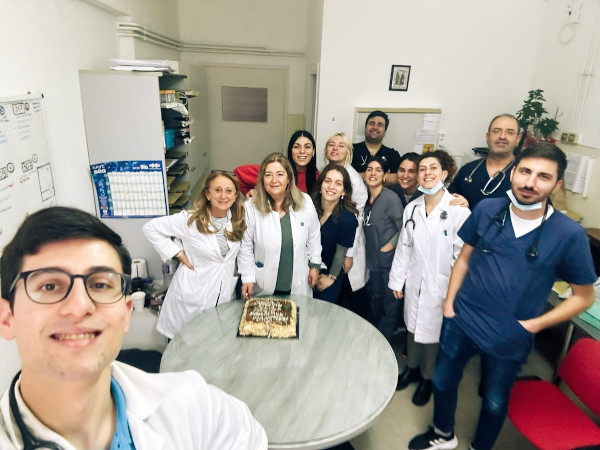 Η κοπή πίτας στην Παθολογική Κλινική του Μαμάτσειου Νοσοκομείου Κοζάνης