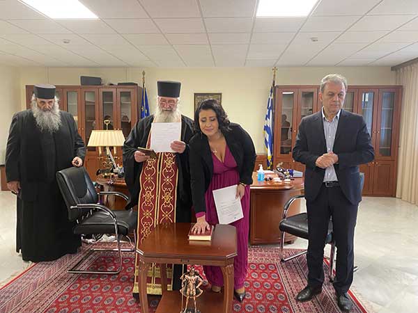 Ορκίστηκε η Ελένη Χονδροματίδου