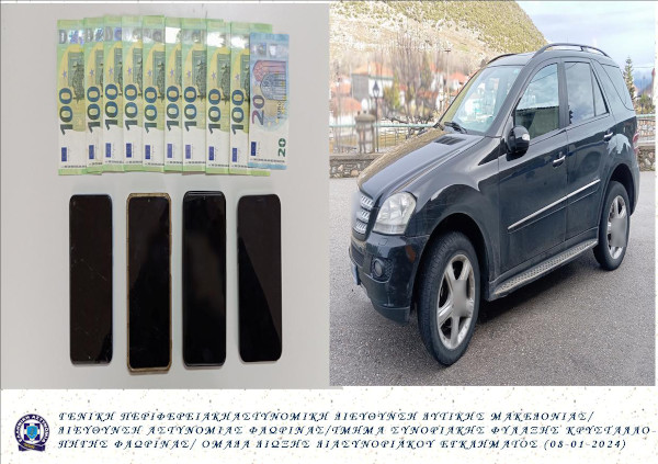 Συνελήφθη 34χρονος  σε περιοχή της Φλώρινας, ο οποίος μετέφερε παράνομα με Ι.Χ.Ε. αυτοκίνητο δύο αλλοδαπούς