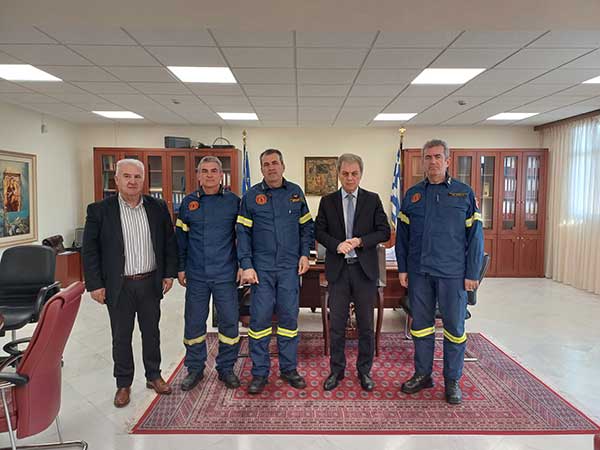 Συνάντηση του Περιφερειάρχη με τον Γενικό Επιθεωρητή Βορείου Ελλάδος του Π.Σ., τον Συντονιστή Επιχειρήσεων Ηπείρου, Δυτικής Μακεδονίας και Νήσων και τον Διοικητή ΠΕ.ΔΥ.Δ. Δυτικής Μακεδονίας