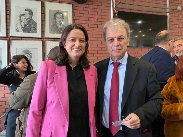 Ο Γιώργος Αμανατίδης με την υπουργό Εσωτερικών Νίκη Κεραμέως στα Γρεβενά