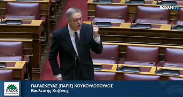 Πάρις Κουκουλόπουλος: «Κυβερνητική εξυπηρέτηση στους ισχυρούς, τώρα και στα δάση»