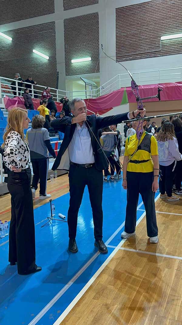 Ο Στάθης Κωνσταντινίδης στο Πανελλήνιο Πρωτάθλημα Τοξοβολίας στο ΔΑΚ Λευκόβρυσης