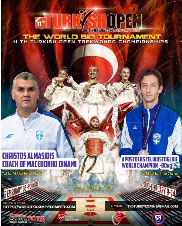 Ο Απόστολος Τεληκωστόγλου στο 11th Turkish Open TaeKwonDo Championships