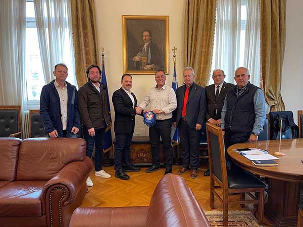 Εθιμοτυπική συνάντηση με αντιπροσωπεία του τμήματος AHEPA HJ-15 “Ioannis Τrantas” Κοζάνης, είχε ο Δήμαρχος Κοζάνης Γιάννης Κοκκαλιάρης