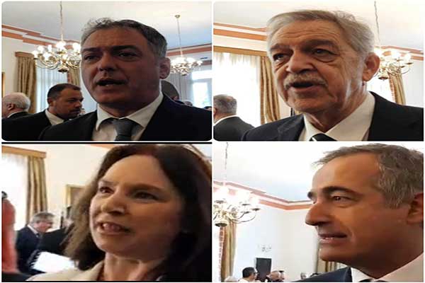 Οι δηλώσεις των επίσημων στη δεξίωση του δημαρχείου