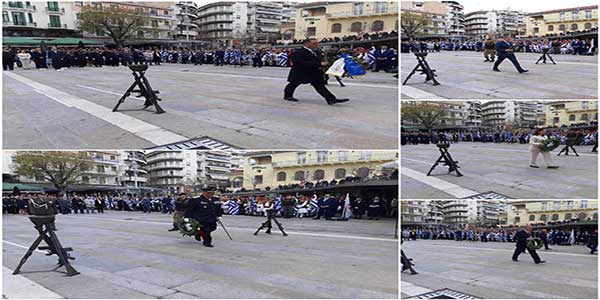 Κατάθεση στεφάνων στο μνημείο αγωνιστών και μαρτύρων στην πλατεία της Κοζάνης